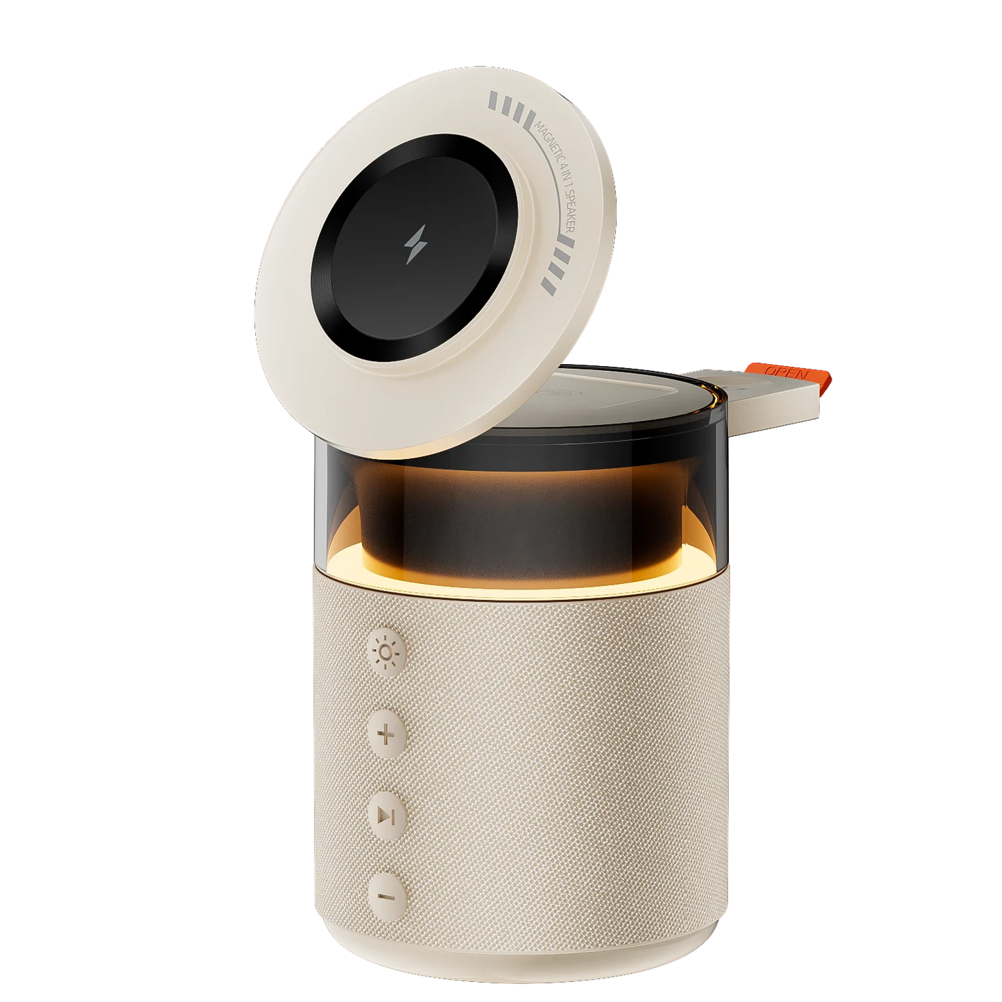 Magnetic Wireless Charging Station with Wireless Speaker