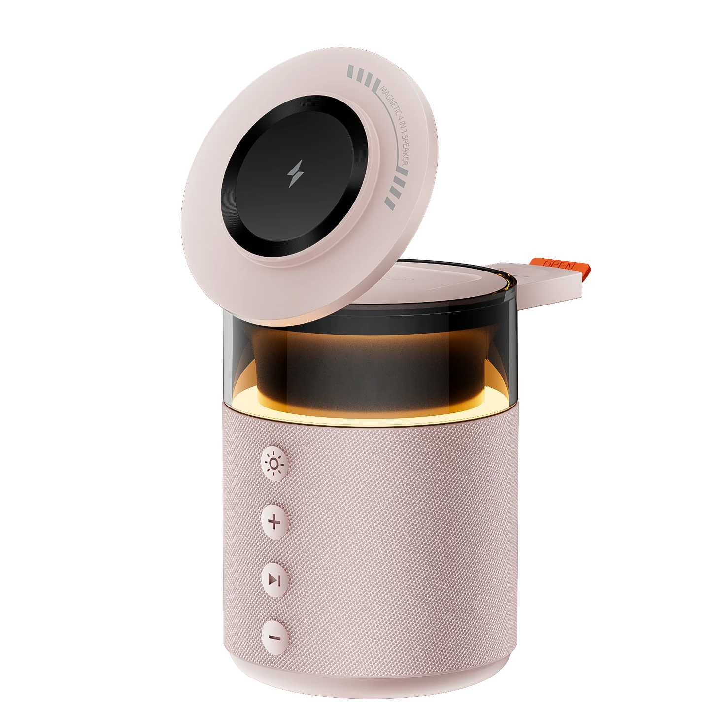 Magnetic Wireless Charging Station with Wireless Speaker