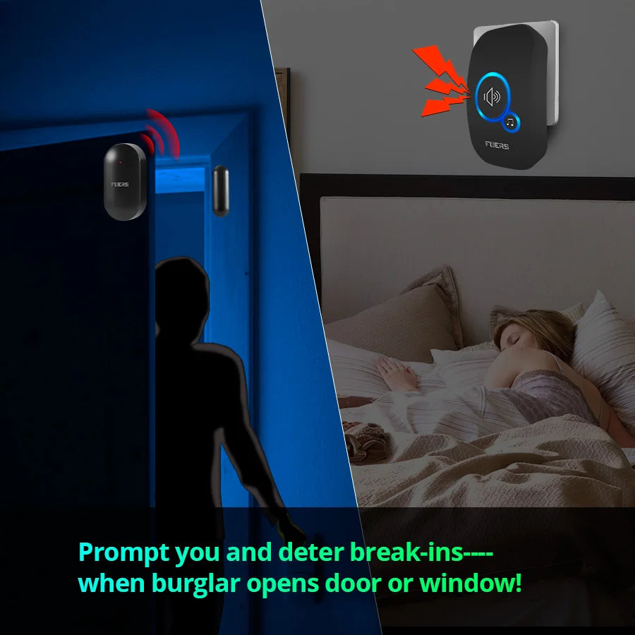 Fuers Wireless Doorbell Home Welcome Smart Door bell