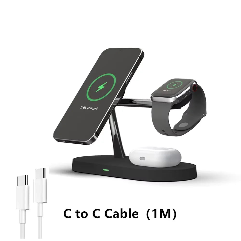 AVXRUA Magnetic Wireless Charging Station 4 Devices