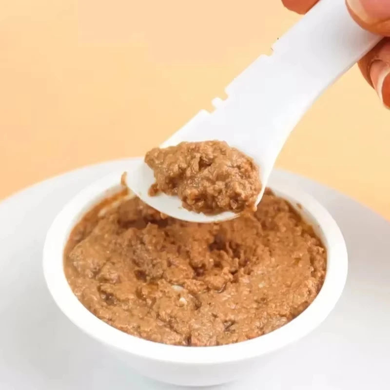 Long handled pet canned food spoon cat canned