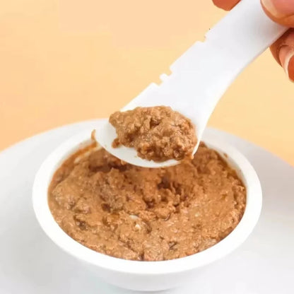 Long handled pet canned food spoon cat canned
