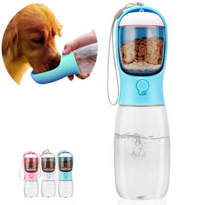 Portable Dog Water Bottle with Food Container Food Grade