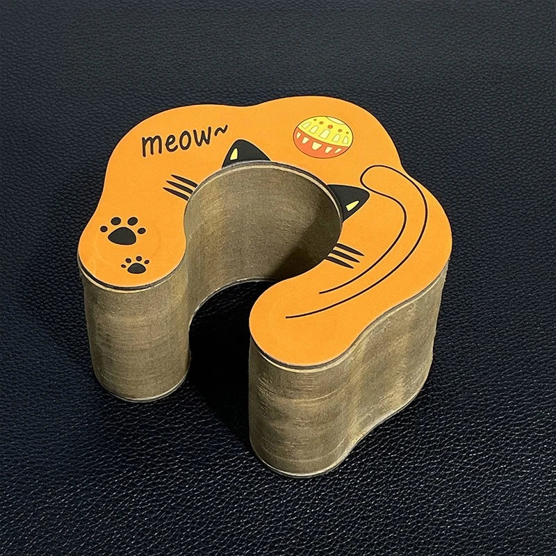 Magic Organ Foldable Cat Scratch Board Toy with Bell