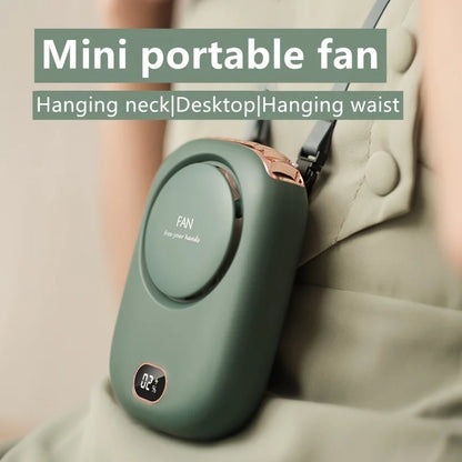 Portable Lazy Hanging Neck Fan Mini Bladeless Waist Clip