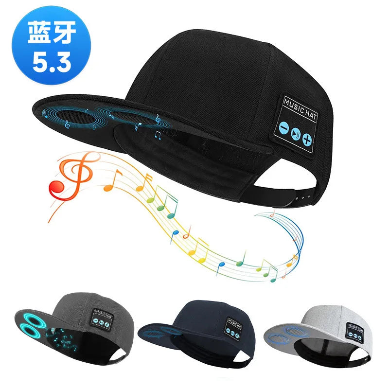 Bluetooth Sports Music Hat Headphone Dual Speaker