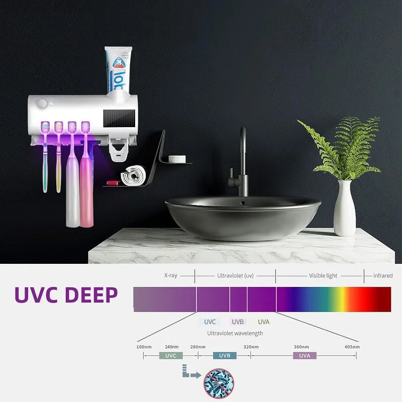 Smart UV Light Toothbrush Sterilizer Family Toothbrush Cleaner