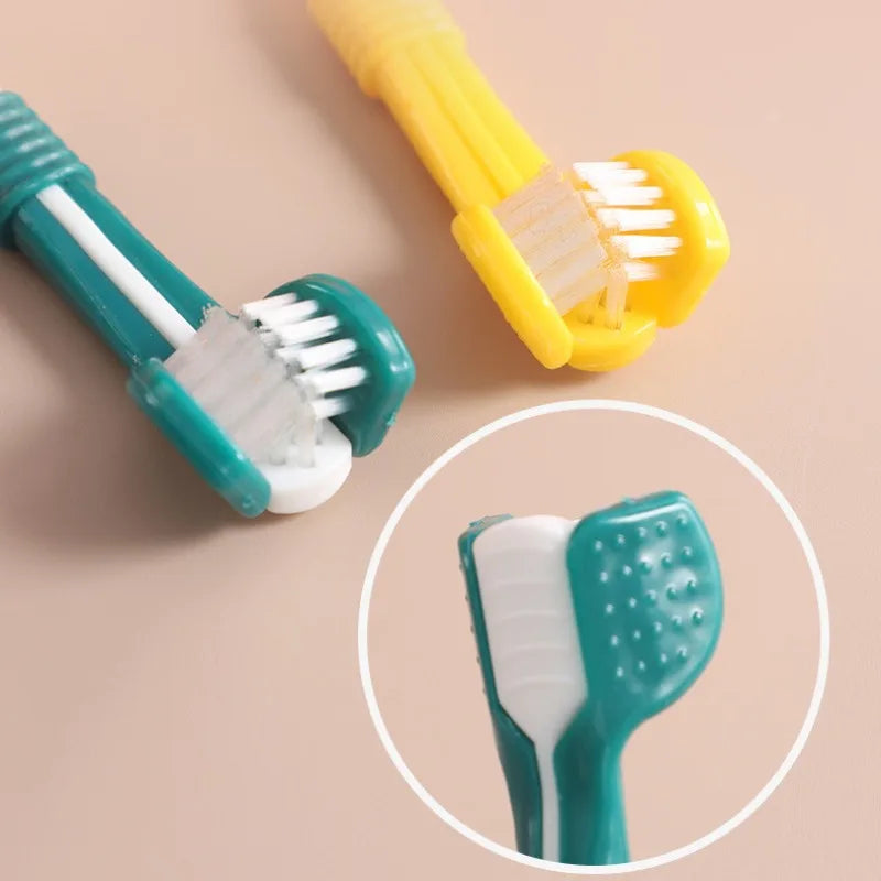 3-Sided Pet Toothbrush, Dental Care Tartar & Bad Breath