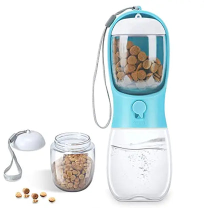Portable Dog Water Bottle with Food Container Food Grade
