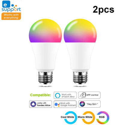 WIFI Smart Led Light Bulbs E27 TUYA/Smart Life RGB