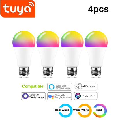 WIFI Smart Led Light Bulbs E27 TUYA/Smart Life RGB