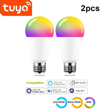 WIFI Smart Led Light Bulbs E27 TUYA/Smart Life RGB