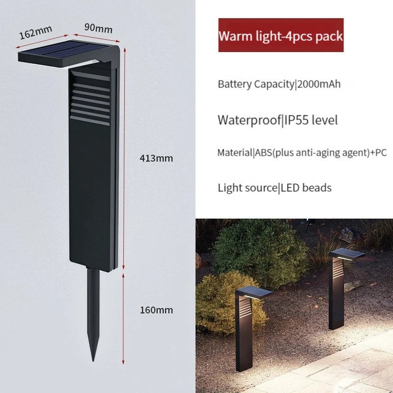 Solar Lamp IP55 Waterproof Outdoor Floor Lawn Lights