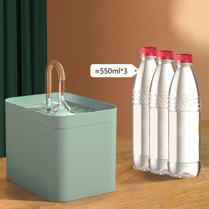 Cat Water Fountain Auto Filter Mute Cat Dog Drinker