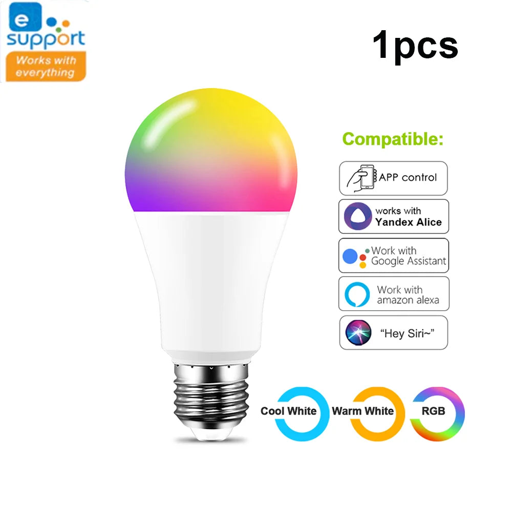 WIFI Smart Led Light Bulbs E27 TUYA/Smart Life RGB