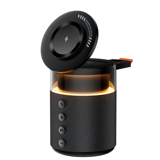 Magnetic Wireless Charging Station with Wireless Speaker