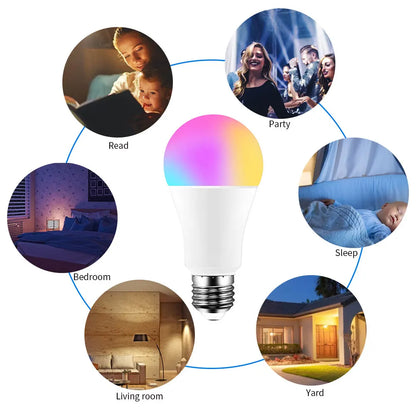 WIFI Smart Led Light Bulbs E27 TUYA/Smart Life RGB
