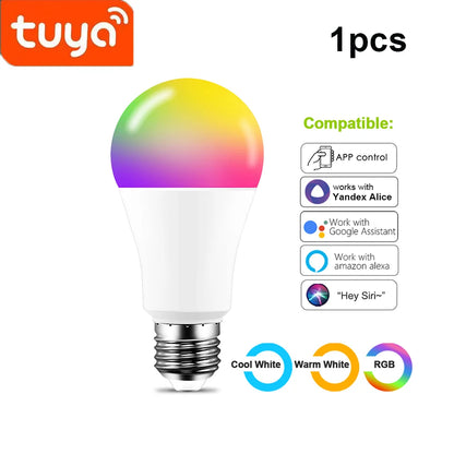 WIFI Smart Led Light Bulbs E27 TUYA/Smart Life RGB