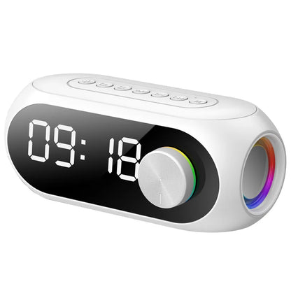 Alarm Clock Radio FM Bluetooth Speaker Portable Subwoofer