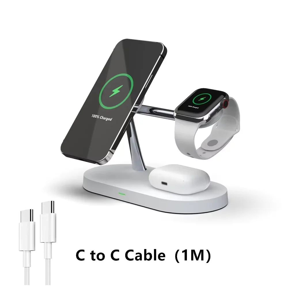 AVXRUA Magnetic Wireless Charging Station 4 Devices