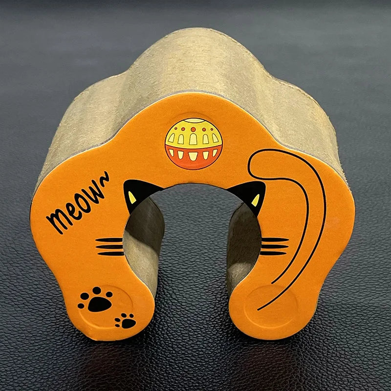 Magic Organ Foldable Cat Scratch Board Toy with Bell