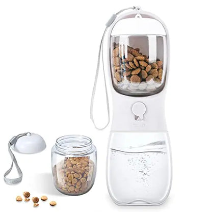 Portable Dog Water Bottle with Food Container Food Grade