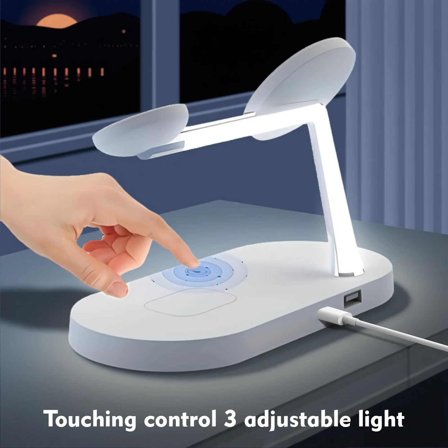 AVXRUA Magnetic Wireless Charging Station 4 Devices