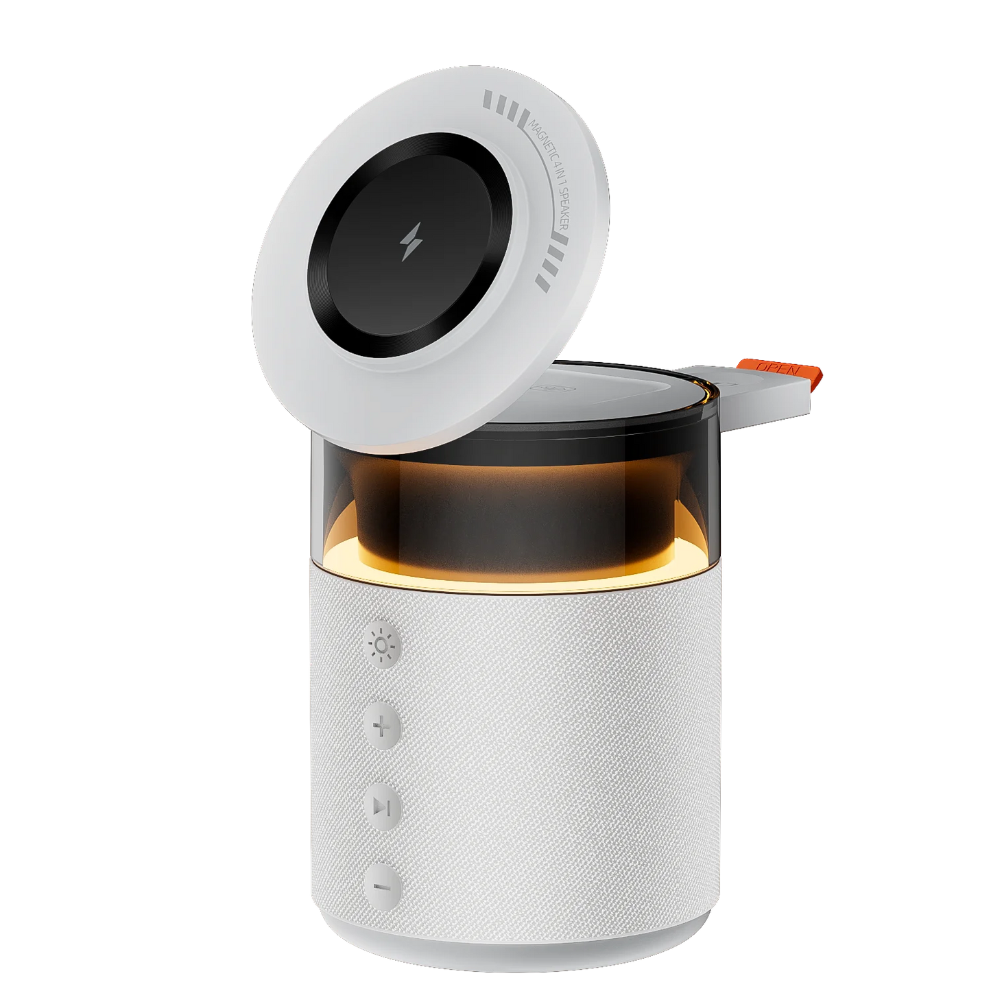 Magnetic Wireless Charging Station with Wireless Speaker