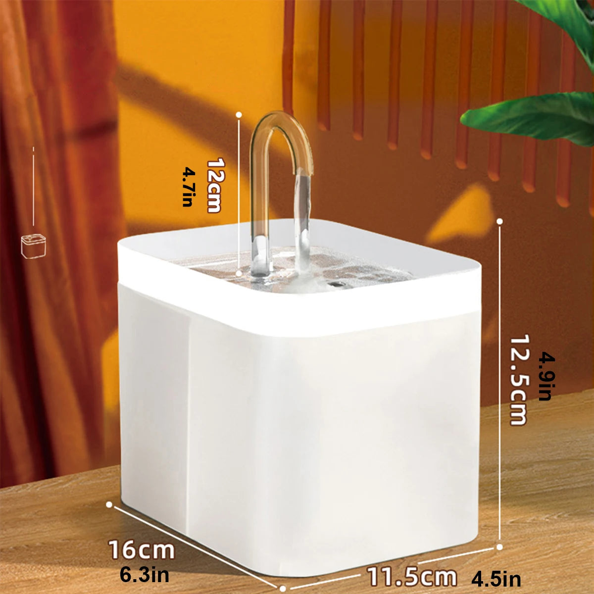 Cat Water Fountain Auto Filter Mute Cat Dog Drinker