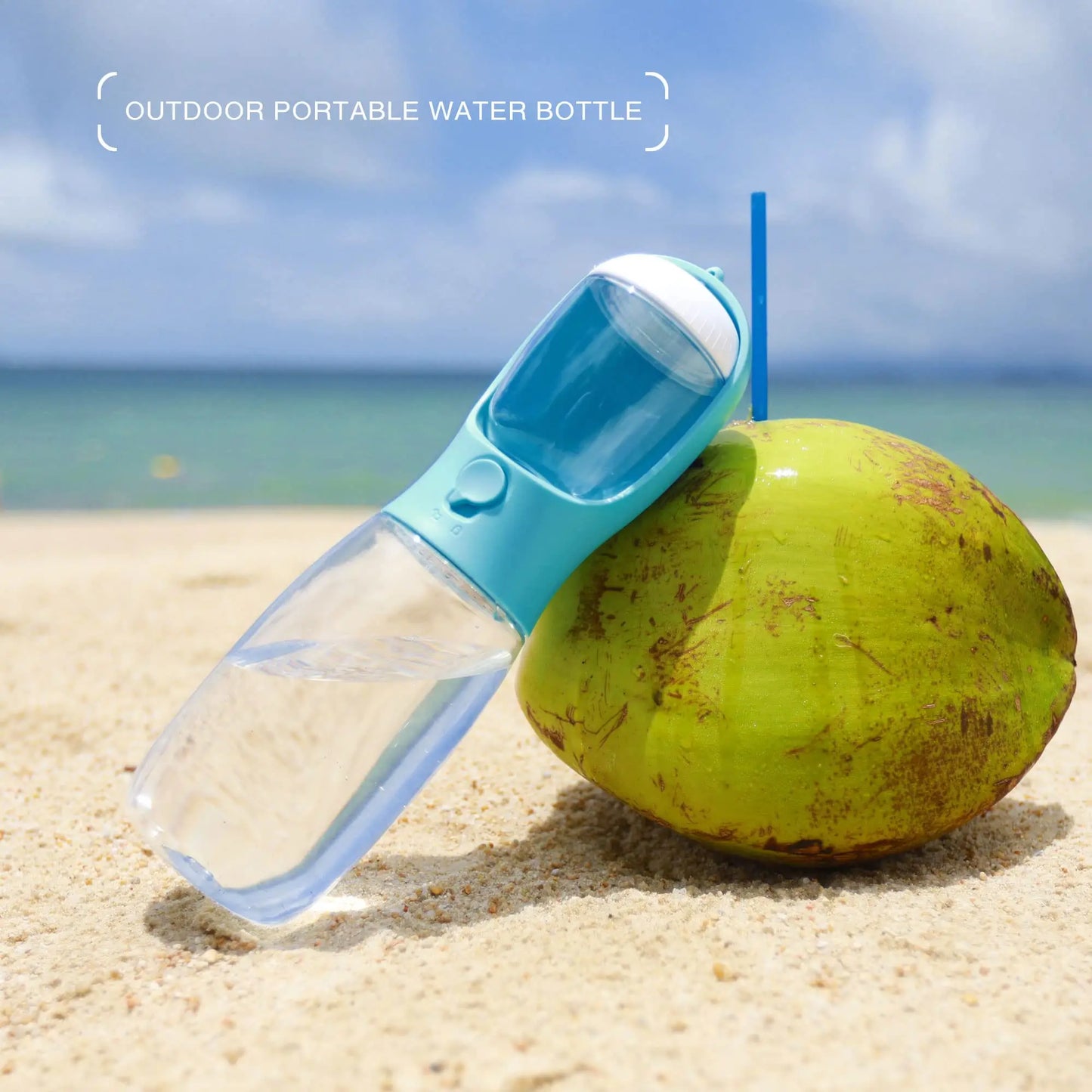 Portable Dog Water Bottle with Food Container Food Grade