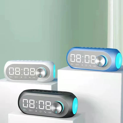 Alarm Clock Radio FM Bluetooth Speaker Portable Subwoofer