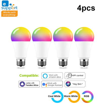 WIFI Smart Led Light Bulbs E27 TUYA/Smart Life RGB