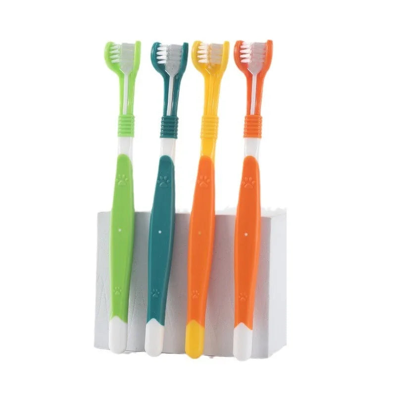 3-Sided Pet Toothbrush, Dental Care Tartar & Bad Breath