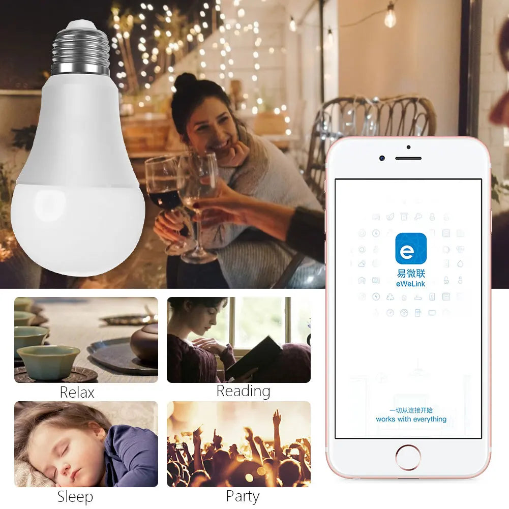 WIFI Smart Led Light Bulbs E27 TUYA/Smart Life RGB